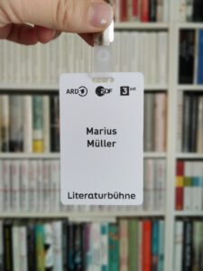 Pass für die Literaturbühne des Literarischen Quartetts